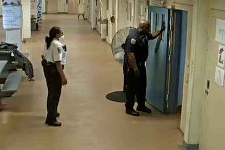 Disturbing footage from Rikers Island shows an inmate, Nicholas Nieves, collapsing in his cell as correctional officers watch from outside, highlighting the facility's systemic dysfunction.