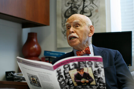 Jerome Cohen, a lawyer and scholar specializing in Chinese law, looks directly at the camera with a slight smile.