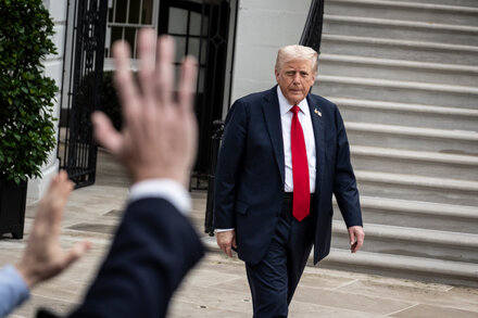 Federal courthouse in Washington D.C., a symbol of legal battles, with blurred figures suggesting legal professionals or public interest, relating to the Trump documents case.
