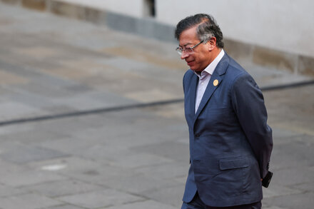 Gustavo Petro, presidente de Colombia, durante una intervención pública en la que se refirió a los hombres llamados Brayan, generando controversia.