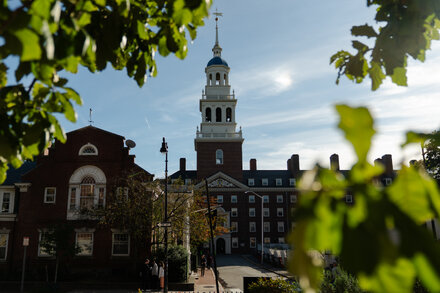 Harvard University buildings under a sunny sky, symbolizing academic discussions and negotiations