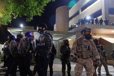 A federal judge in Portland, Ore., blocked the deployment of National Guard troops requested by then-President Trump during protests.